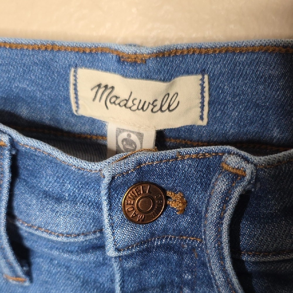 Madewell Stovepipe High-Rise Slim Straight Jeans Leaside Blue 27 Vintage Classic - Picture 4 of 15